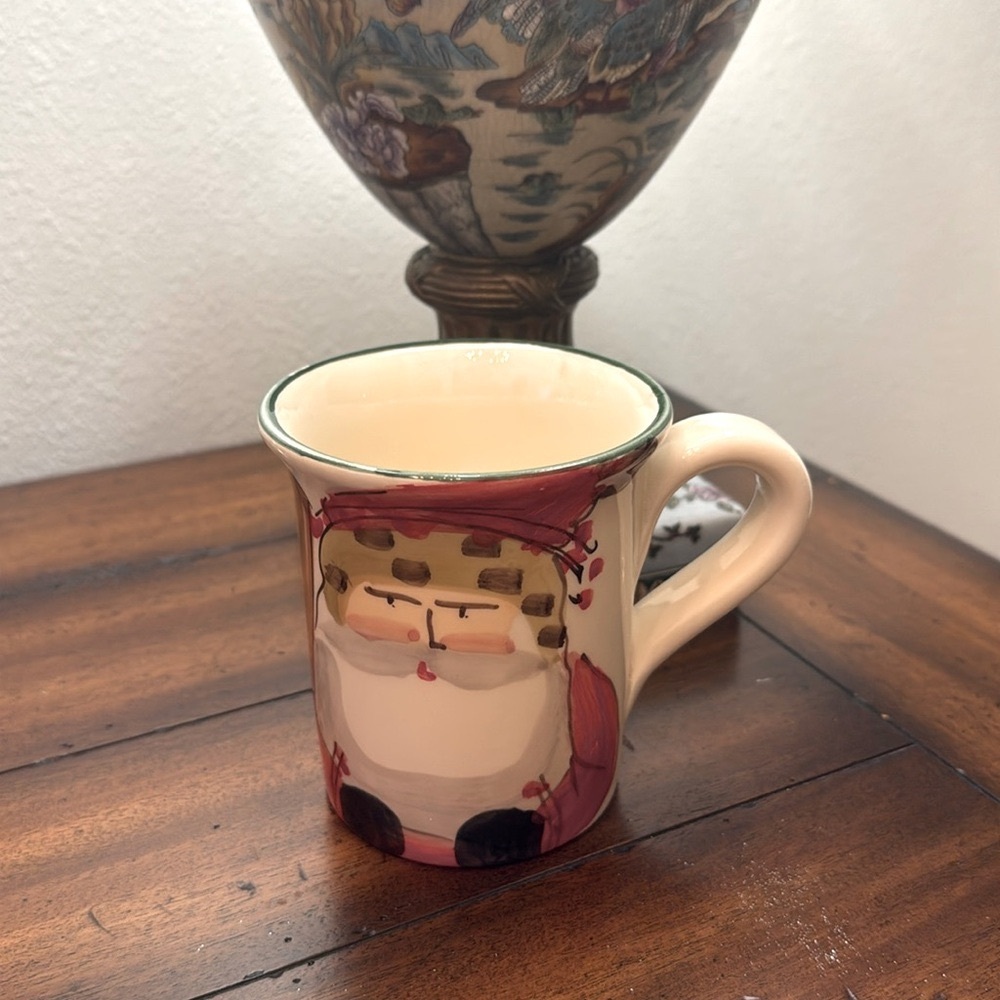 Vietri Santa Christmas Mug Never used